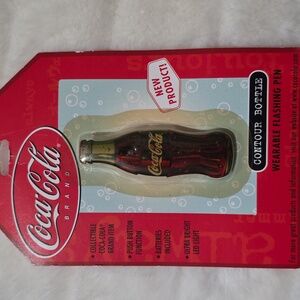 Vintage Collectible Coca-Cola Red Contour Bottle Flashing Pen